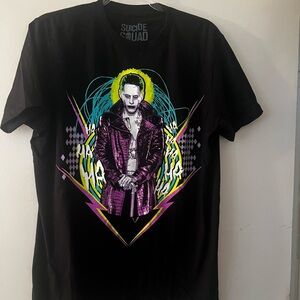 DC Comics Black and Purple Short Sleeve Tee